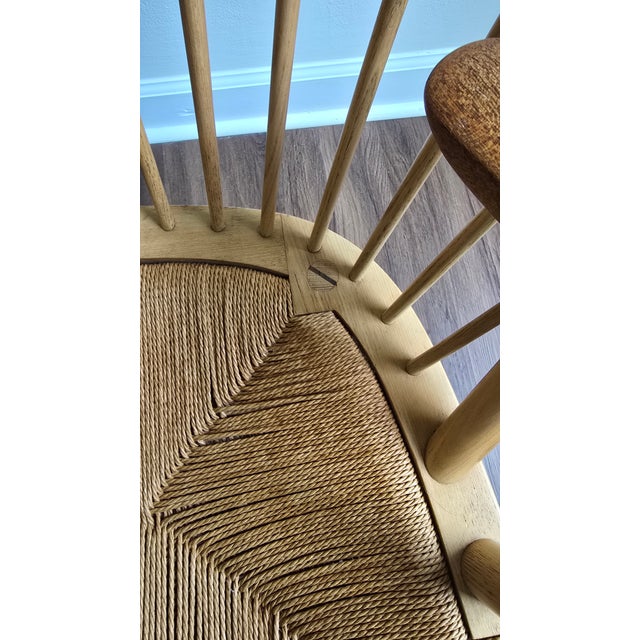 1950s Original Hans J. Wegner Pp550 Peacock Chair by Johannes Hansen Denmark For Sale - Image 10 of 10