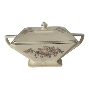 Vintage "Mary Bell" Royal China Porcelain Rectangular Covered Casserole Dish Marked