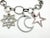 2010s Chanel Silver CC Large Star Moon Pastel Crystal Chain Necklace For Sale - Image 5 of 5