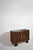"Arrabida" 120cm brown rattan and nickeled bronze sideboard, Barracuda edition. Height: 85 cm - 33.46 in Length: 120 cm -...