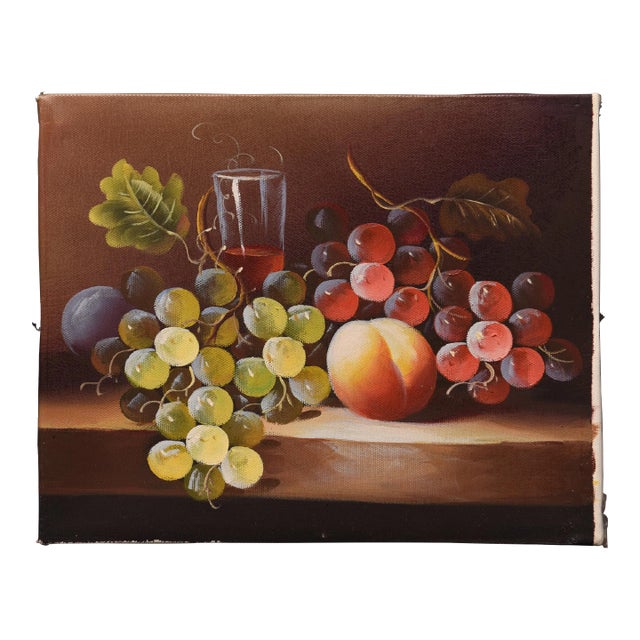 Simple Indulgence, Vintage Oil Painting For Sale