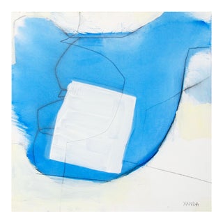 Xanda McCagg "Blue White Line", Painting For Sale