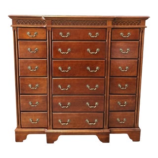 Monumental Lane Cherry 18-Drawer Chest of Drawers For Sale
