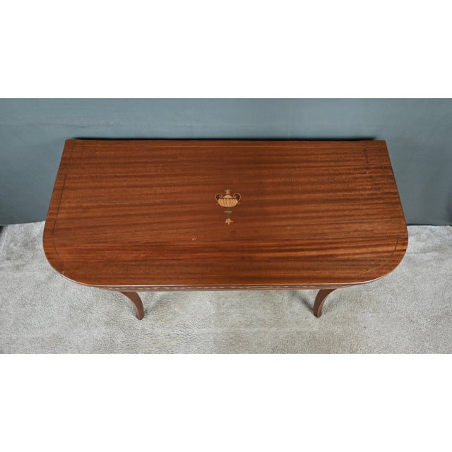 Mahogany Game Console Table, 1920s For Sale - Image 4 of 18