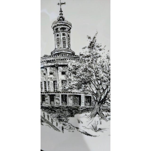 Late 20th Century Framed Lenox “The Old Philadelphia Exchange, 1834” Plate – Delaware Fund Series For Sale - Image 5 of 12