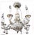 What we have here is a French Vintage Limoges Porcelain 6 Arm Chandelier Circa 1950’s. It has Exquisite-porcelain flowers...