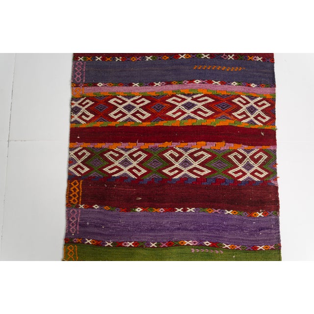 1960s Anatolian Kurdish Wool Kilim Rug For Sale - Image 10 of 10