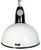 Soviet Industrial White Enamel Pendant Lamp, 1960s For Sale