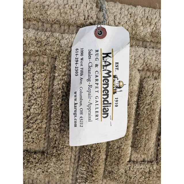 Rh Rajouri Silk & Wool Rug – 12' × 15' Wheat | Hand-Knotted Silk & Wool | Nepalese Artisan Construction For Sale - Image 13 of 18