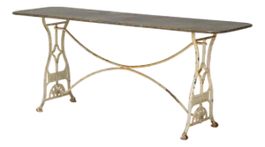 Steel Topped Garden Table, 1900s