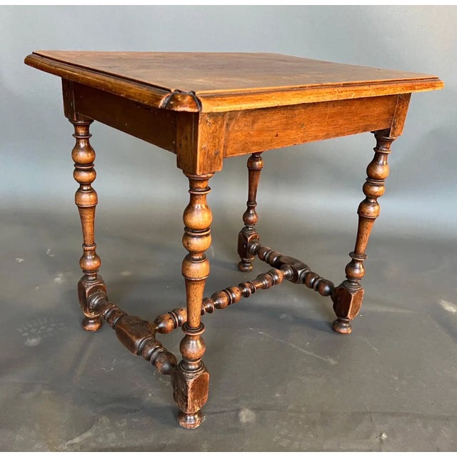 19th Century French Walnut Single Drawer Side Table For Sale In Richmond - Image 6 of 6