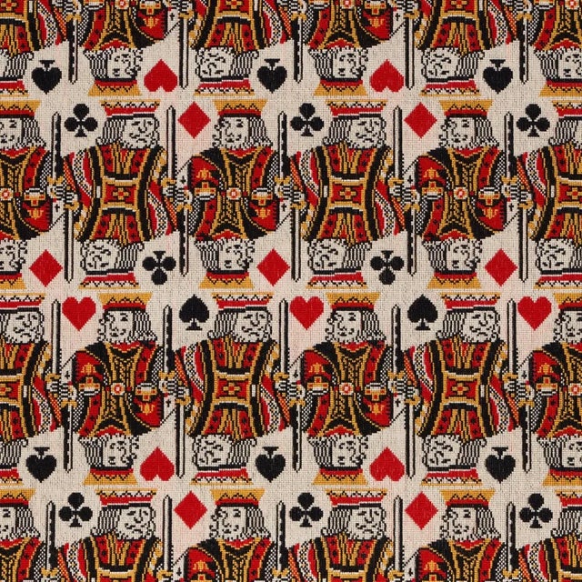 SAMPLE - Schumacher King Epingle Fabric In Document For Sale