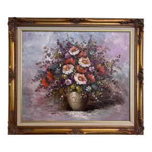 Original Oil Painting on Canvas, Still Life, Flowers, Signed, Framed