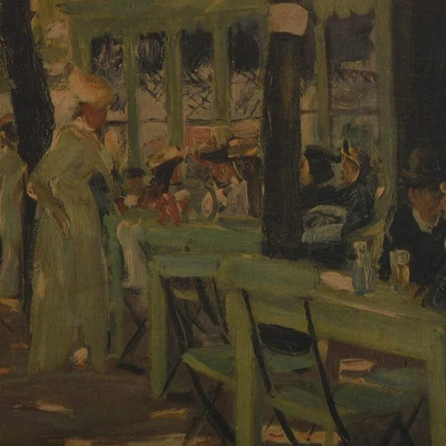 Framed Pressure Motif Oude Wave After Max Liebermann Canvas Print For Sale - Image 4 of 14