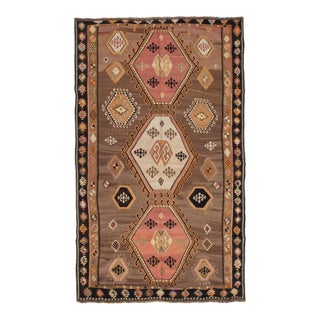Decorative Vintage Turkish Kars Kilim - 7`2" X 12`2" For Sale