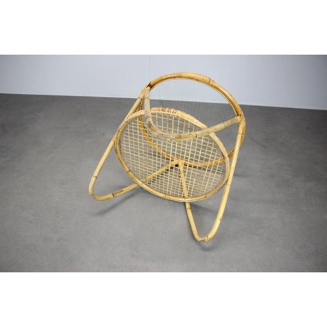 Gold Mid-Century Bamboo and Glass Coffee Table by Alan Fuchs, Czechoslovakia, 1960s For Sale - Image 8 of 9