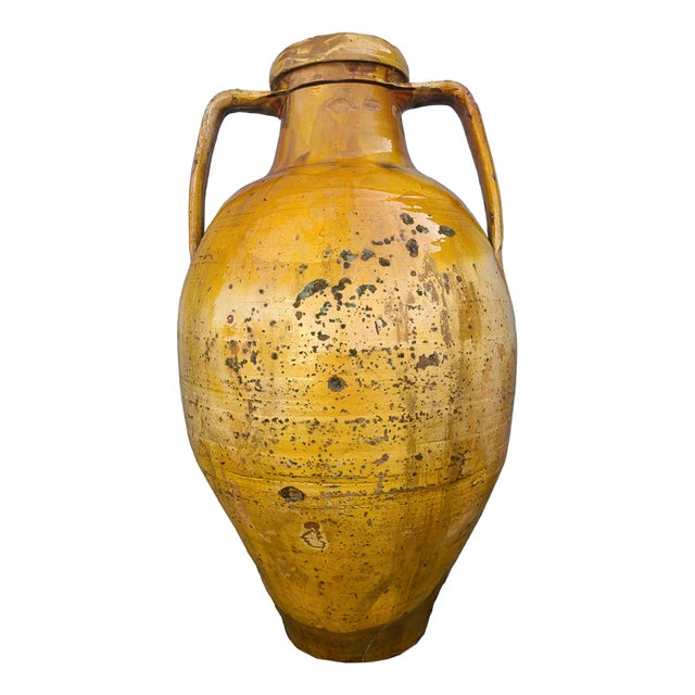 Sicilian Terracota Jar, 1890s For Sale