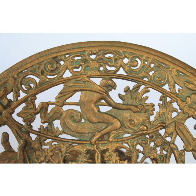 Antique Neoclassical "Iron Art" Tazza Compote Pedestal For Sale - Image 4 of 14