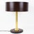 Jacques Adnet Brown Hand-Stitched Leather-Clad Table Lamp For Sale In Atlanta - Image 6 of 14