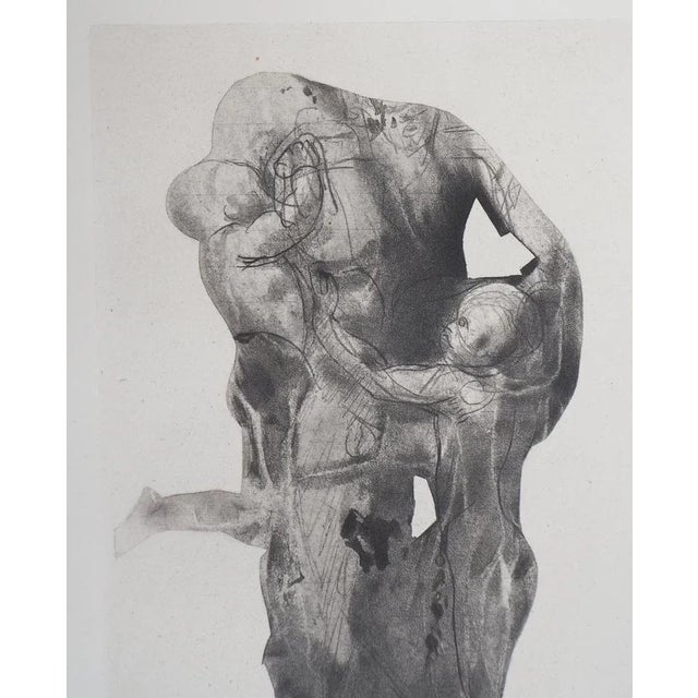 After Auguste Rodin, Imprisoned Ugolino, 19th Century, Engraving For Sale - Image 4 of 7