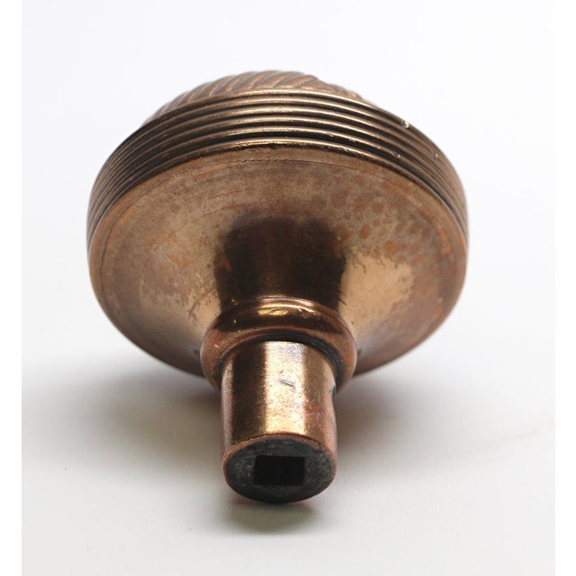Early 20th Century Antique Bronze Italian Renaissance Columbian Entry Door Knobs For Sale - Image 5 of 5