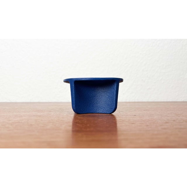 Metal Danish Blue Cast Iron Candleholder from Normann Copenhagen For Sale - Image 7 of 16