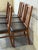 Black Teak Slat Back Dining Chairs Set of 6 in Black Upholstery Danish Mid-Century Modern 1970s For Sale - Image 8 of 12