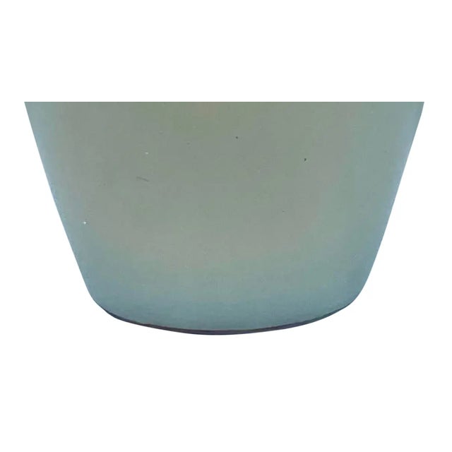 Celadon Vintage Sage Matte Glaze Ceramic Urn For Sale - Image 8 of 12