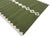 Casa Cosima Handmade New Zealand Wool Dhurrie, Olive Green and White Diamond Rug- 5'x7' For Sale - Image 4 of 14