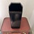 Metal Vintage Wolff Black & Gold Floral Toleware Wastebasket For Sale - Image 7 of 14