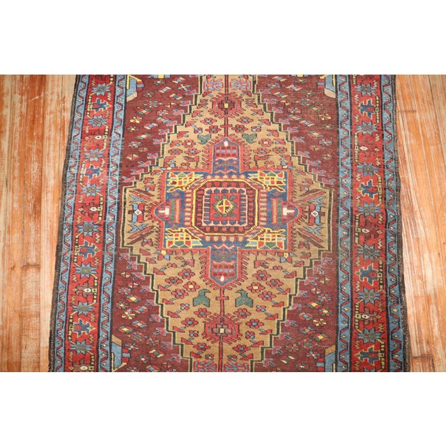 Persian Early 20th Century Persian Serab Geometric Rug - 3'4" x 4'5" For Sale - Image 3 of 4