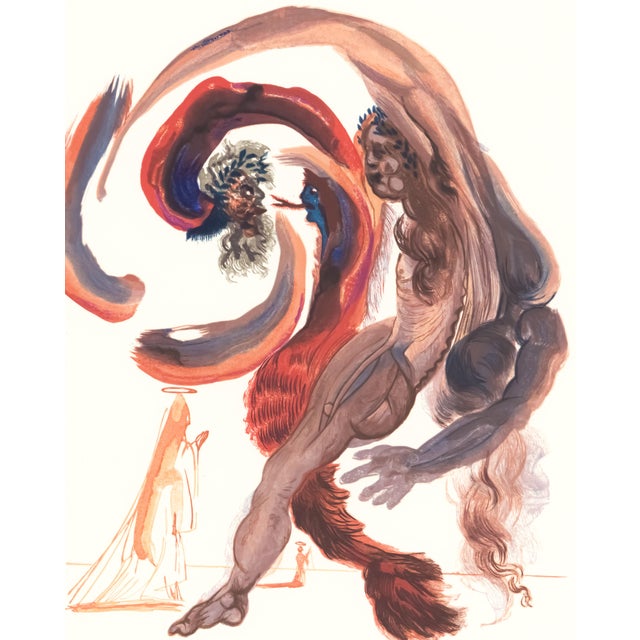 Original engraving from Salvador Dalí’s "The Divine Comedy" published by Editions d’Art Les Heures Claires, Paris, in...