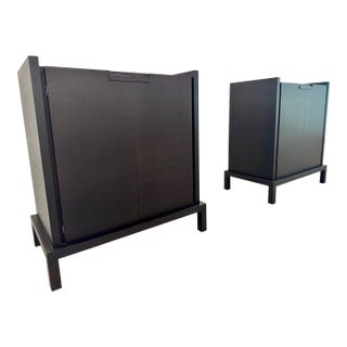 Pair of Maxalto “Apta” Cabinets by Antonio Citterio – Wenge, Italy For Sale