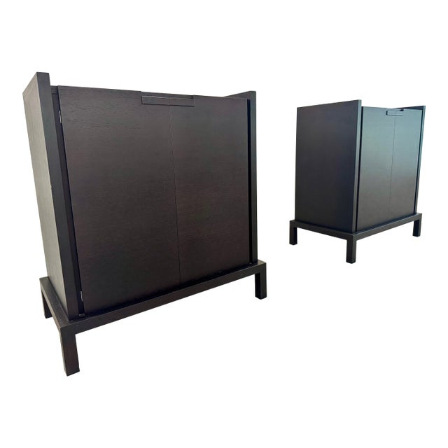 Pair of Maxalto “Apta” Cabinets by Antonio Citterio – Wenge, Italy For Sale