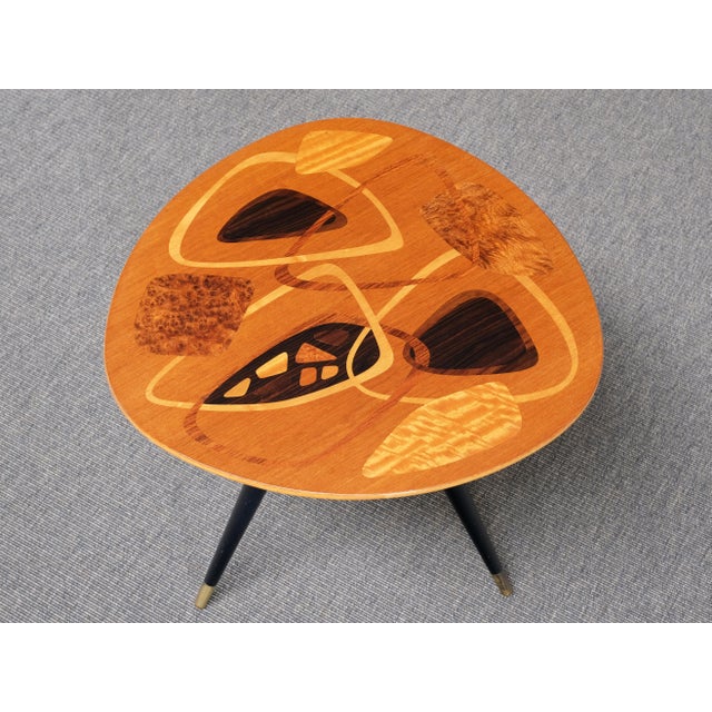 Swedish Modern Intarsia Side Table from H. Sundling Ab, Sweden, 1950s For Sale - Image 4 of 10