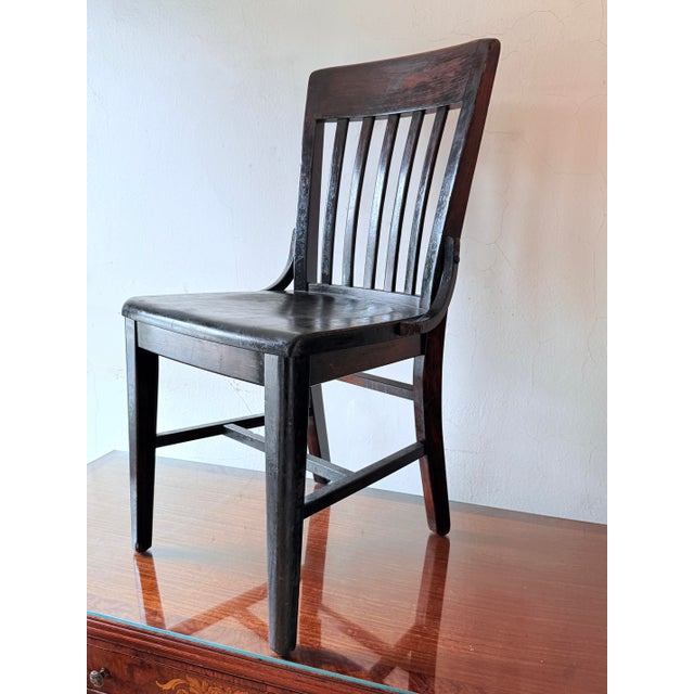 Early 20th Century Mission Style Bankers Chair by Japser Chair Co. For Sale - Image 10 of 10