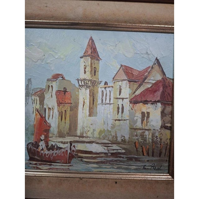 E. Paul, Lively Port Scene, Early 20th Century, Oil on Canvas, Framed For Sale - Image 6 of 9
