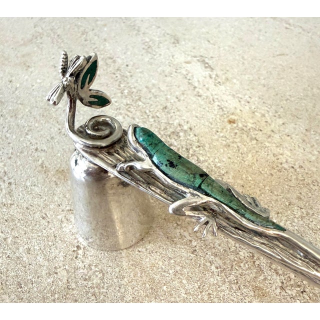 Emilia Castillo Candle Snuffer and Leaf Dish For Sale - Image 10 of 12