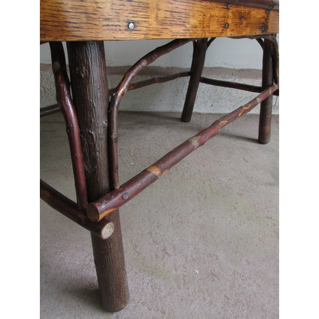 1970s Vintage Adirondack Style Coffee Table For Sale - Image 9 of 11