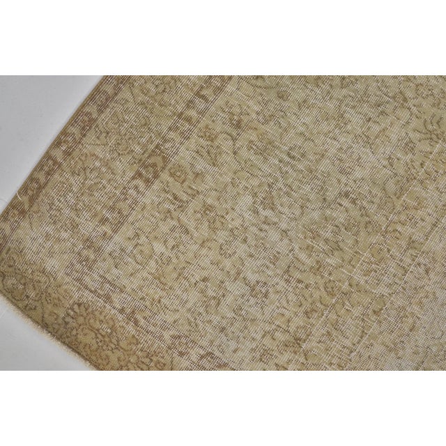 Beige Biege Home Living Oushak Rug For Sale - Image 8 of 10
