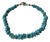 Vintage Southwest Turquoise Beaded Necklace With Indian Nickel Clasp For Sale