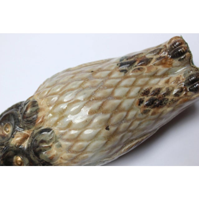 Collection of Six Mid-Century Japanese Modern Ceramic Owl Figurines For Sale - Image 11 of 12