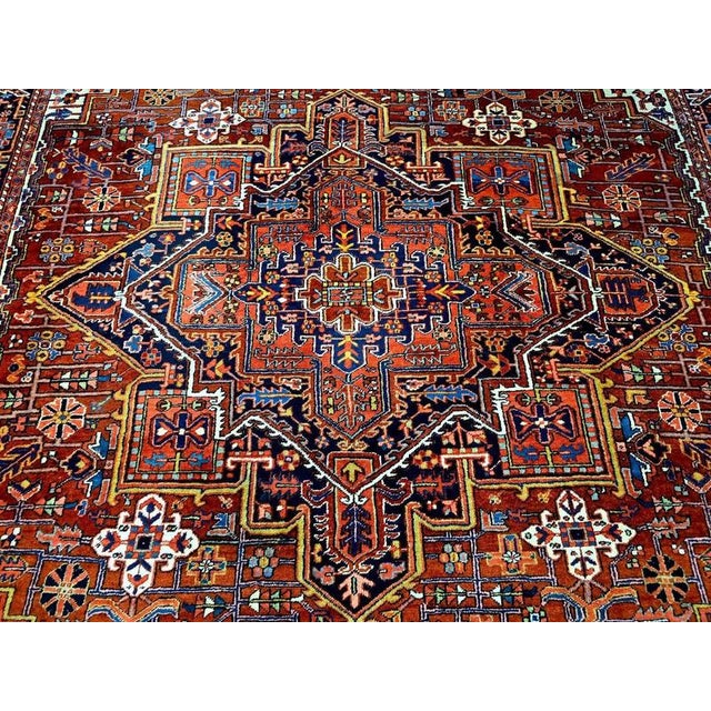 Middle Eastern Rug in Virgin Wool For Sale - Image 10 of 11