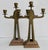 1900 - 1909 Vienna Secession Bronze Candlesticks - A Pair of 2 For Sale - Image 5 of 12