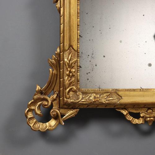 Gilt Wood Wall Mirror For Sale - Image 6 of 11