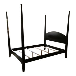 Ethan Allen American Impressions Collection Black Poster Queen Bed For Sale