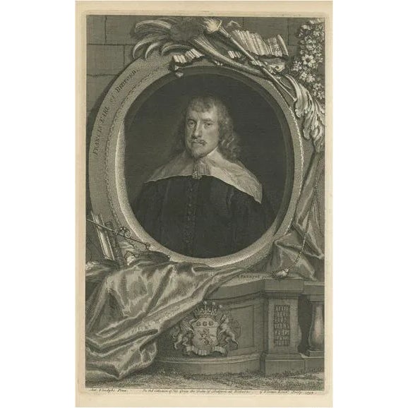 Jacobus Houbraken, Portrait of Francis Russell, 4th Earl of Bedford, Print For Sale