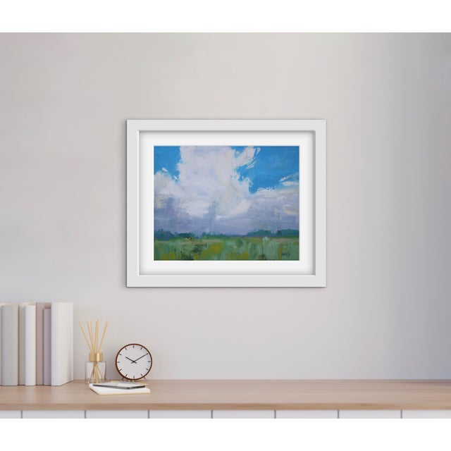 Dramatic Sky Over Soft Green Meadow by L Haas For Sale In Reno/Lake Tahoe - Image 6 of 8