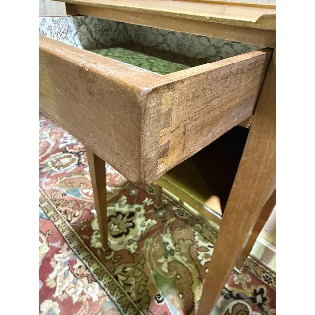 Louis XVI Style Cherrywood Bedside Tables with Niches, Set of 2 For Sale - Image 3 of 8