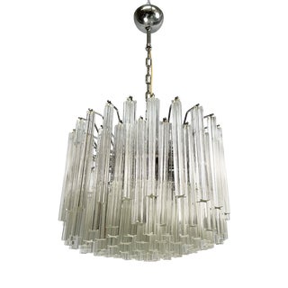 Modern Italian Murano Glass Chandelier by Murano Due, 1970s For Sale